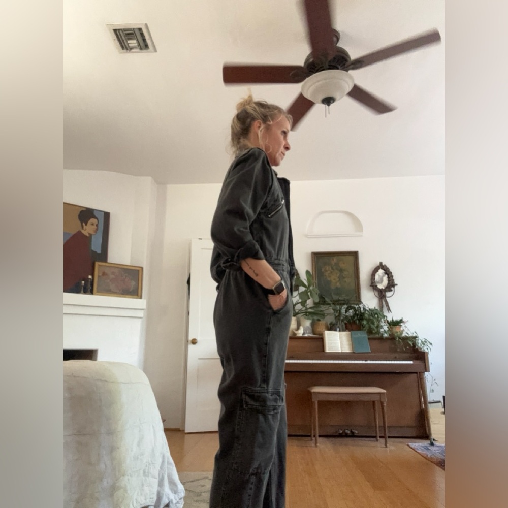 BDG Charcoal Denim Jumpsuit